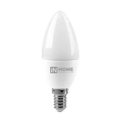 Лампа светодиодная LED-СВЕЧА-VC 6Вт 230В Е14 3000К 570Лм IN HOME