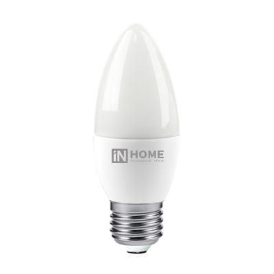 Лампа светодиодная LED-СВЕЧА-VC 6Вт 230В Е27 3000К 570Лм IN HOME