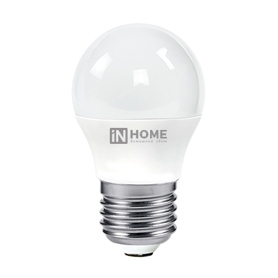 Лампа светодиодная LED-ШАР-VC 6Вт 230В Е27 3000К 570Лм IN HOME