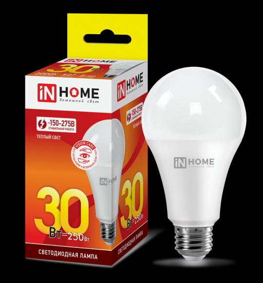 Лампа светодиодная LED-A70-VC 30Вт 230В Е27 3000К 2850Лм IN HOME