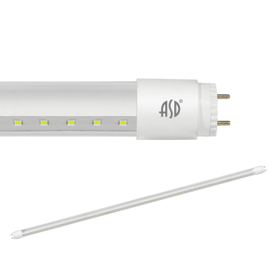 Лампа светодиодная LED-T8-П-std 20Вт 230В G13 6500К 1620Лм 1200мм прозрачная ASD