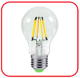 Лампа светодиодная LED-A60-deco 13Вт 230В Е27 3000К 1370Лм прозрачная IN HOME