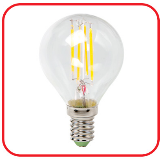 Лампа светодиодная LED-ШАР-deco 9Вт 230В Е27 6500К 1040Лм прозрачная IN HOME