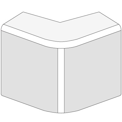 AEM 15x17 Угол внешний белый (розница, 2 шт в пакете)