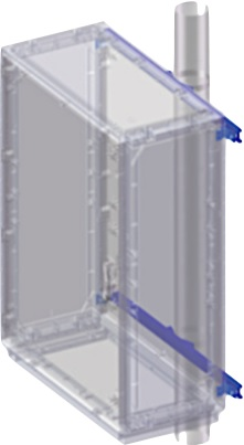 Комплект крепления шкафов Conchiglia  к столбу (ширина шкафа- 580 мм)