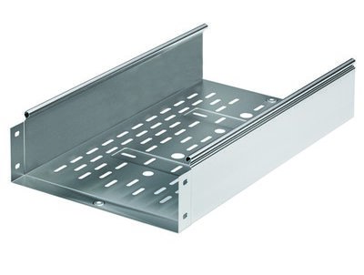 Лоток перфорированный 400х80 L 3000 толщ. 1,2 мм, горячеоцинкованный