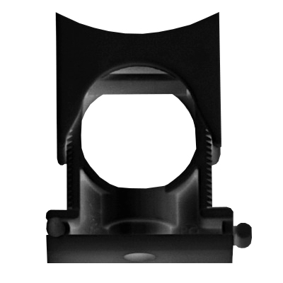 Держатель раздвижной с крышкой DN 10-17 мм, полиамид, цвет чёрный