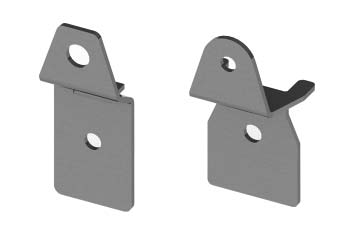 Кронштейны для настенного крепления для навесных и клеммных корпусов, 4 шт. (замена на код R5A55R)