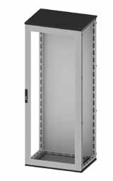 Комплект шкафа CQE, застеклённая дверь и задняя панель, 1800x600x800мм