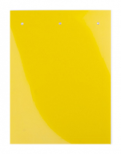 Табличка полужесткая для маркировки оболочек 70x30мм. Клейкое основание. ПВХ.Желтая