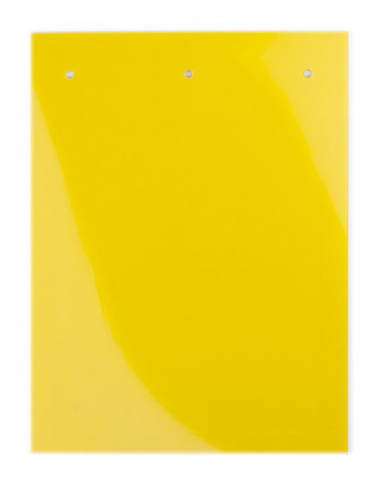 Табличка полужесткая для маркировки оболочек 100x60мм. Клейкое основание. ПВХ. Желтая