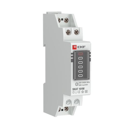 Счетчик электрической энергии модульный SKAT 101М/1 - 5(40) SDM (без поверки)
