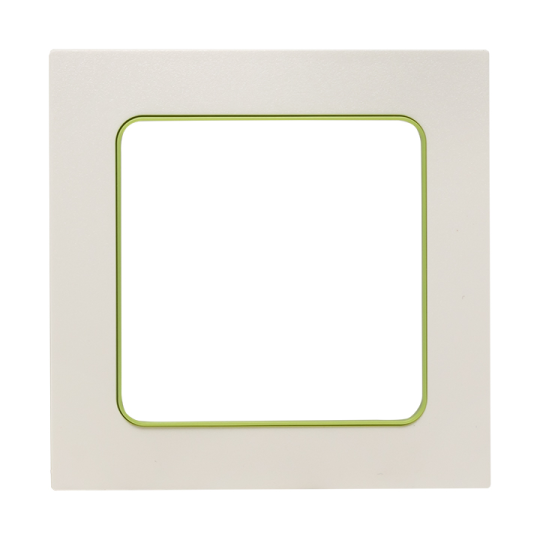 Стокгольм Рамка 1-местная белая с линией цвета зеленый EKF PROxima