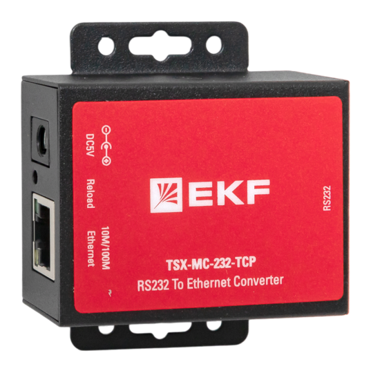 1-портовый преобразователь RS-232 в Ethernet, EKF, MC-232-TCP TSX EKF