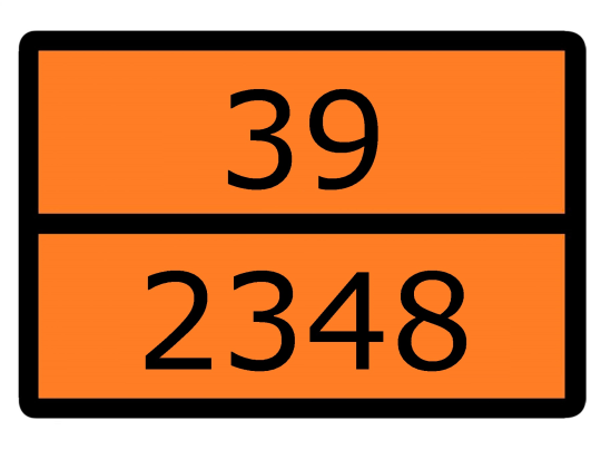 Знак наклейка для маркировки опасных грузов 