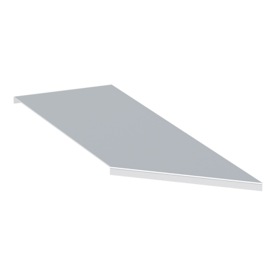 Крышка для переходника по ширине левостороннего лестничного усиленная 100х900х500 мм (2 мм) EKF