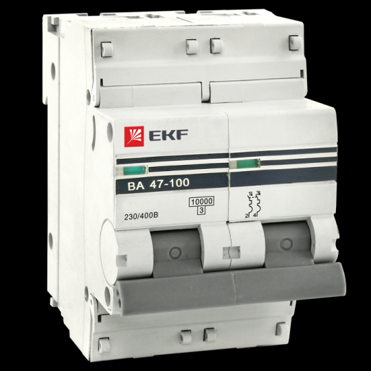 Автоматический выключатель 2P 100А (D) 10kA ВА 47-100 EKF PROxima