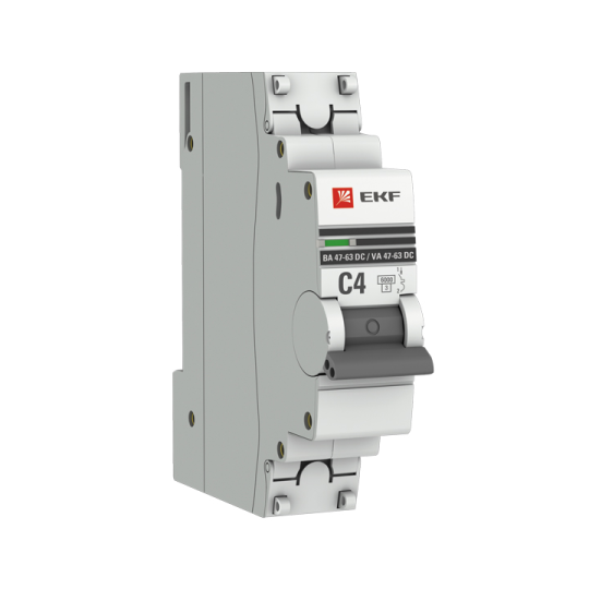 Автоматический выключатель 1P 4А (C) 6кА ВА 47-63 DC EKF PROxima