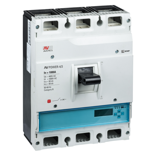 Автоматический выключатель AV POWER-4/3 1000А 50kA ETU6.2 EKF AVERES