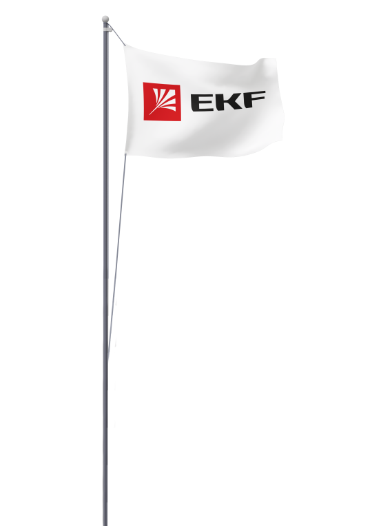 Мачта молниеприемная секционная активная алюминиевая c флагом ММСАС-Ф-12 L=12м EKF PROxima