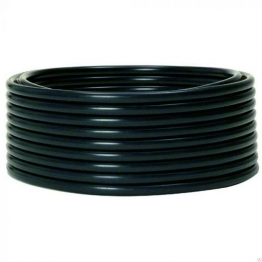 Труба гладкая ПНД жесткая d63 мм (100 м) черная EKF-Plast