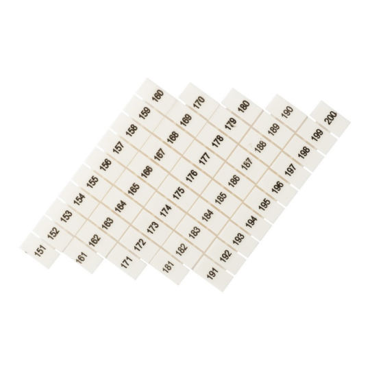 Маркеры для UT/ST/Push-in 6 с нумерацией 150-200 (100 шт.) EKF