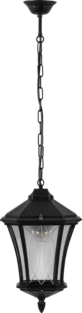 Светильник садово-парковый Feron PL4034 восьмигранный на цепочке 60W 230V E27, черный