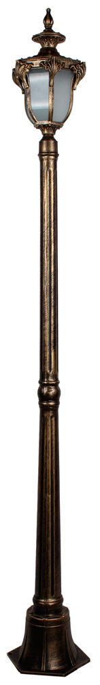 Светильник садово-парковый Feron PL4047  шестигранный, столб 60W 230V E27, черное золото