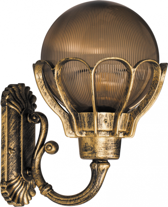 Светильник садово-парковый Feron PL5051 шар на стену вверх 100W E27 230V, черное золото