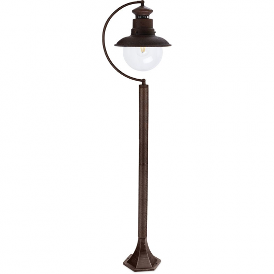 Светильник садово-парковый Feron PL576 столб 60W 230V E27, коричневый