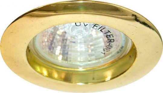 Светильник встраиваемый Feron DL307 потолочный MR16 G5.3 золотистый