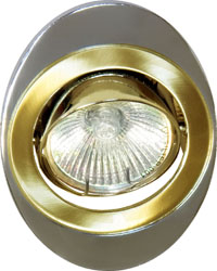 Светильник потолочный, MR16 G5.3 золото-хром, 108Т-MR16
