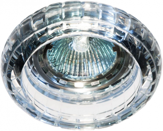 Светильник потолочный, JCDR G5.3 с прозрачным стеклом, хром, с лампой, CD2107