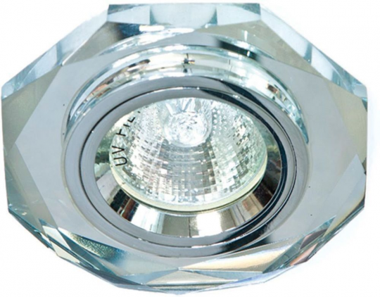 Светильник встраиваемый Feron DL8020-2 потолочный MR16 G5.3 серебристый