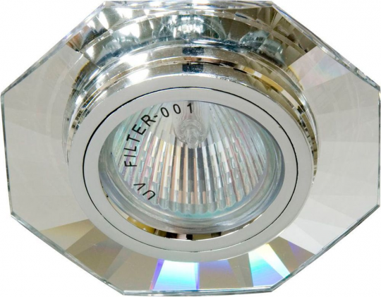 Светильник встраиваемый Feron DL8120-2 потолочный MR16 G5.3 серебристый