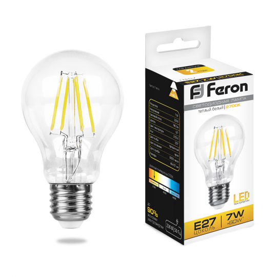 Лампа светодиодная Feron LB-57 Шар E27 7W 2700K