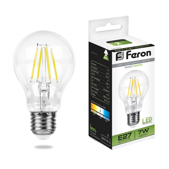 Лампа светодиодная Feron LB-57 Шар E27 7W 4000K