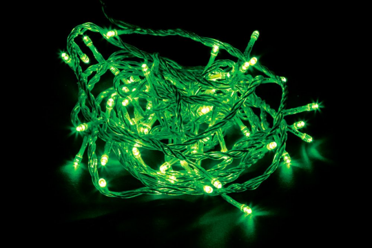 Светодиодная гирлянда Feron CL02 линейная 230V зеленый c питанием от сети