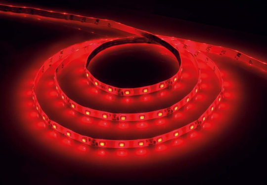 Cветодиодная LED лента Feron LS604, 60SMD(2835)/м 4.8Вт/м  5м IP65 12V красный
