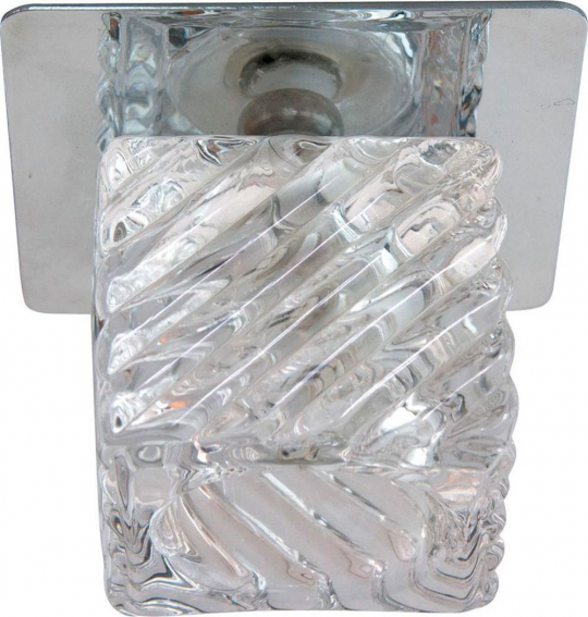 Светильник потолочный со светодиодной лампой 5W  230V/50Hz 400lumen с прозрачным стеклом,хром, BS125-FA