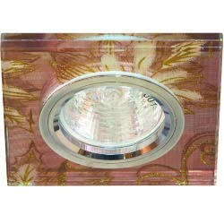 Светильник потолочный, MR16 G5.3, розовый-золото, серебро, 8143-2