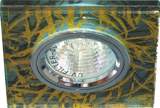 Светильник потолочный, MR16 G5.3 золото,серебро, 8147-2