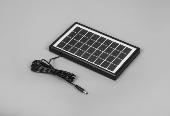 Аккумуляторная солнечная панель Feron PS0401, 3W с функцией зарядного устройства +кабель 3м, 2 лампочки по 1W, USB-кабель, li-on батарея