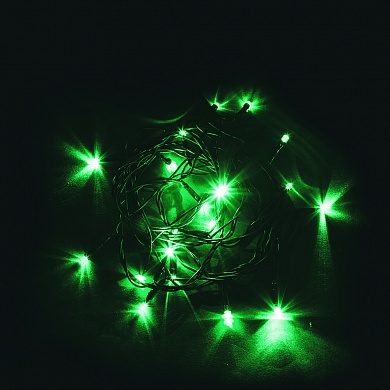 Светодиодная гирлянда Feron CL02 линейная 2м +1.5м 230V зеленый, c питанием от сети, контролерром, зеленый шнур