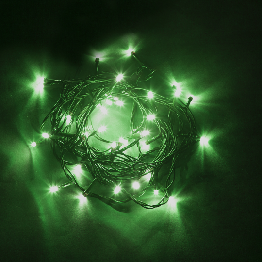 Светодиодная гирлянда Feron CL03 линейная 4м +1.5м 230V зеленый, c питанием от сети, контроллером, зеленый шнур