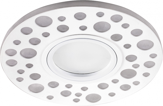 Светильник встраиваемый с LED подсветкой Feron CD989 потолочный MR16 G5.3 белый