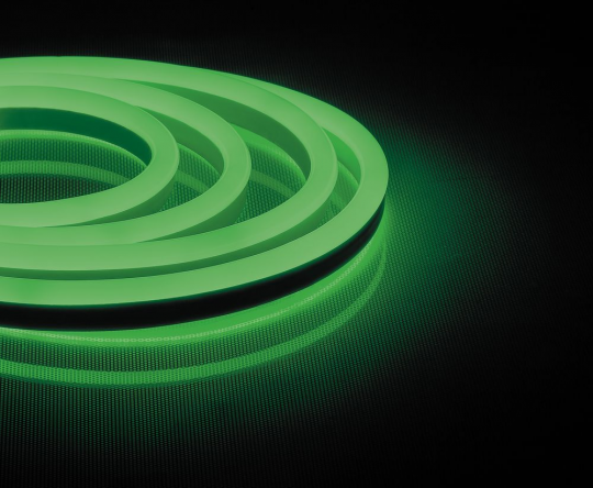 Cветодиодная LED лента Feron LS721 неоновая, 144SMD(2835)/м 12Вт/м  50м IP67 220V зеленый