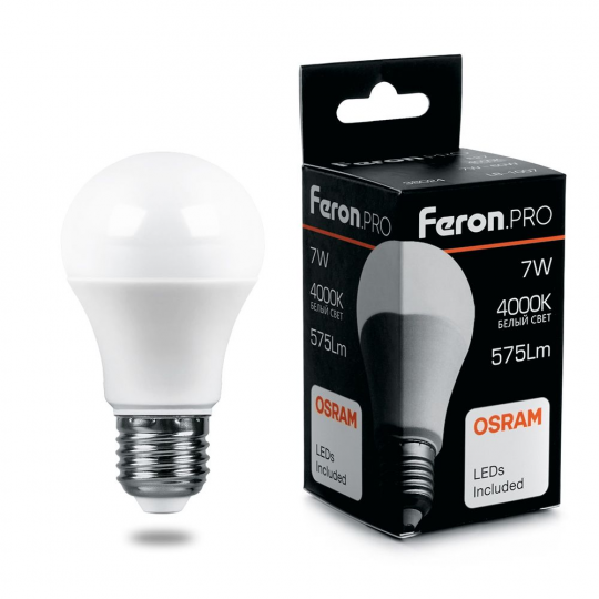 Лампа светодиодная Feron.PRO LB-1009 Шар E27 9W 4000K
