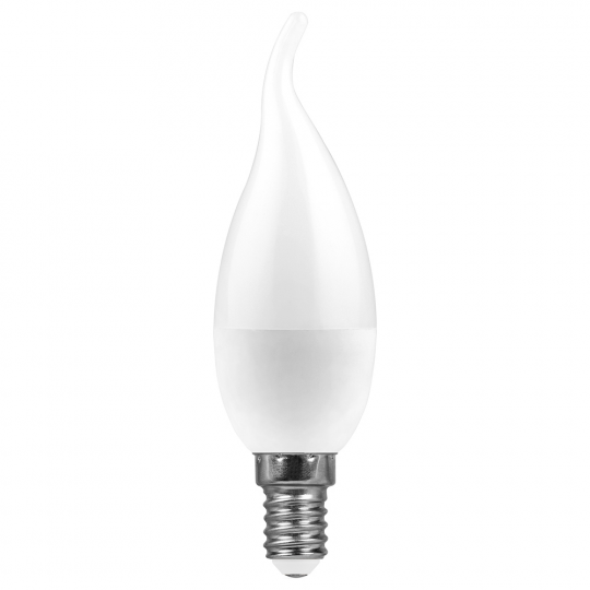 Лампа светодиодная Feron LB-570 Свеча на ветру E14 9W 6400K