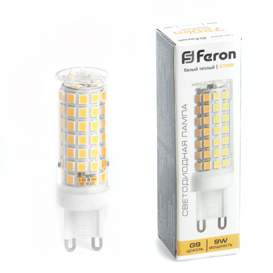 Лампа светодиодная Feron LB-434 G9 9W 2700K